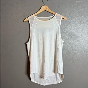 Lululemon Athletica White Asymmetrical Tank Top Size 8 or 10
